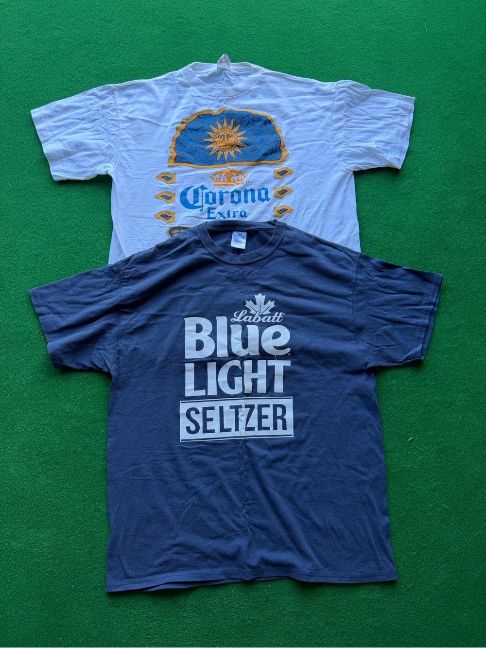 Bundle of Men’s XL Corona & Labatt Blue Graphic T Shirts